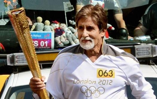 Amitabh carries Olympic torch