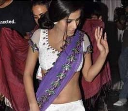 poonam pande in saree