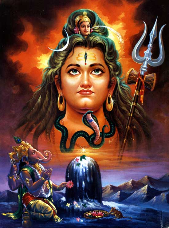 Lord Shiva and Ganesha