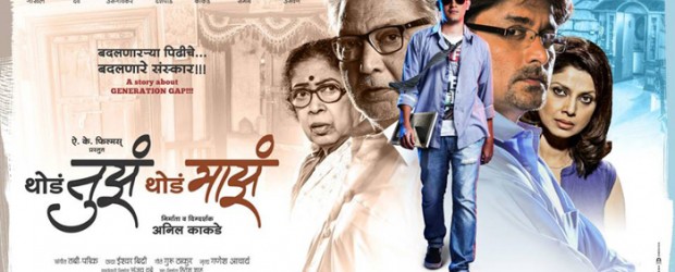Like Like Love Haha Wow Sad Angry AK film present marathi film Thoda Tuza Thoda Maza. Star cast of the...