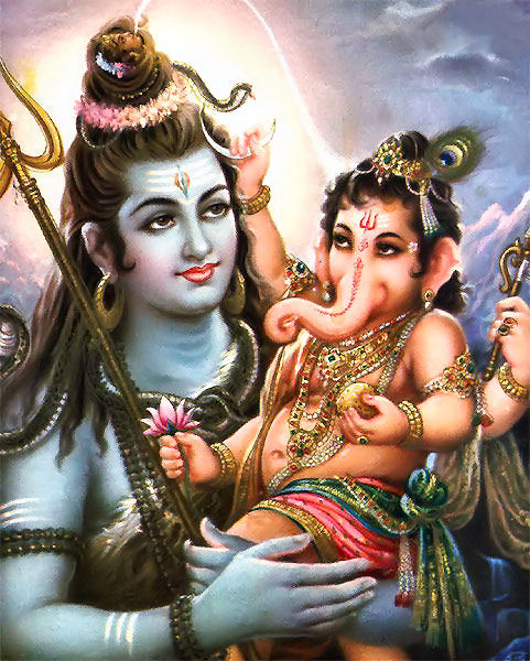 lord shiv and ganesh