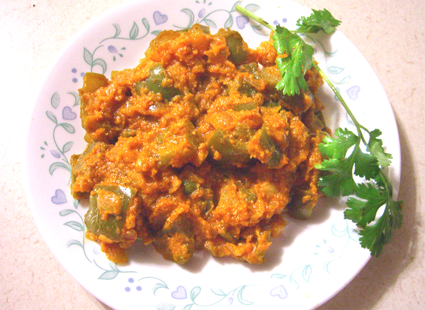 Dhobli mirchi veg