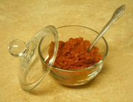 6 Lal Mirchicha Thecha – Lal Mirchicha Thecha is a type of chutney that goes as a great side, especially with bhakri...
