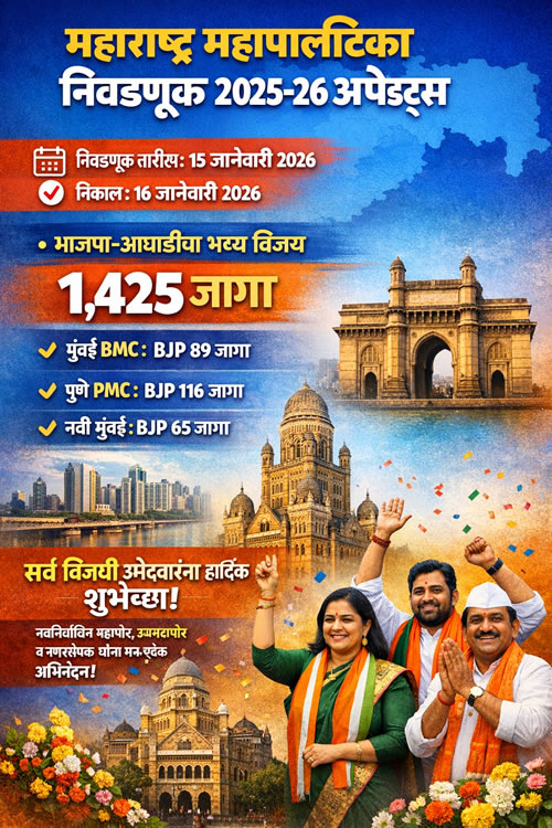 Maharashtra Municipal Election 2026 Full Results & Winners Announced