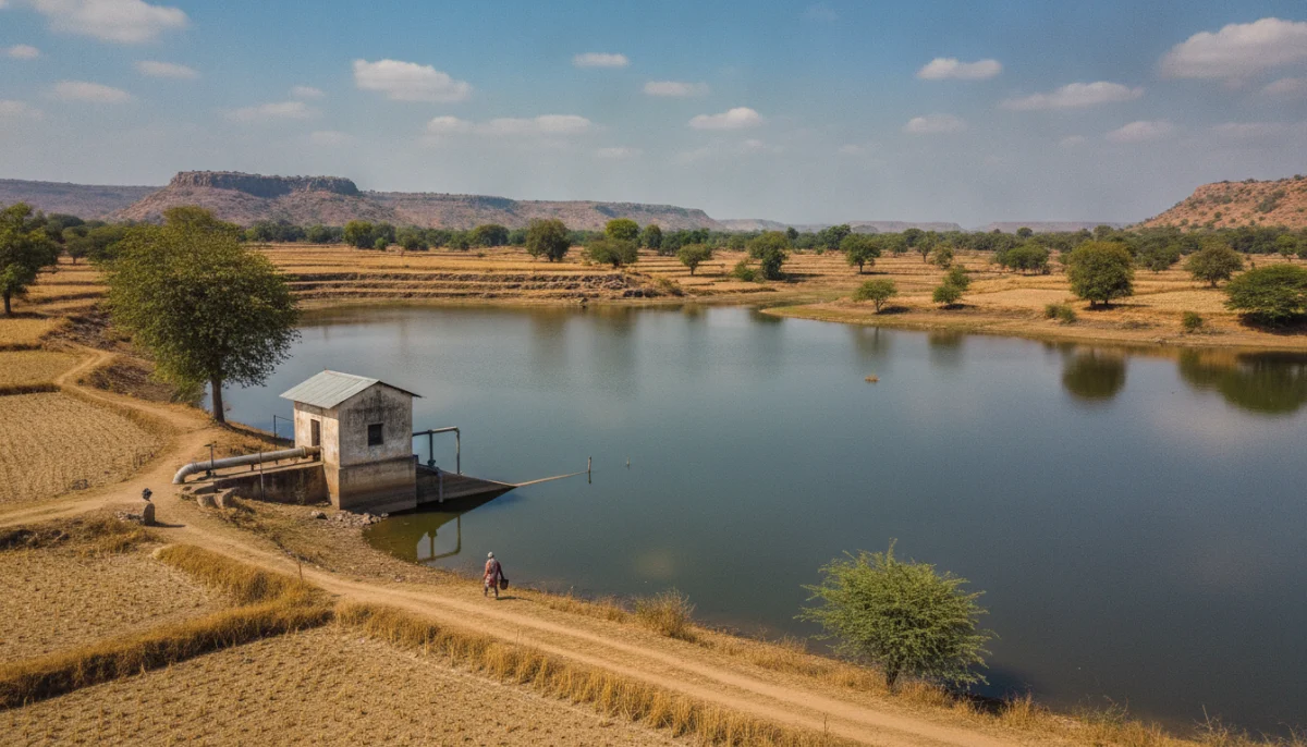 अहिल्यानगरमधील जलस्रोत जेथे अवैध पाणी उपसा रोखण्यासाठी प्रशासनाने पथके तैनात केली आहेत