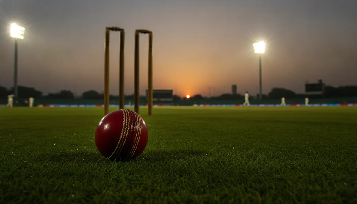 क्रिकेटचे मैदान आणि चेंडू, भुवनेश्वर कुमार याच्या नेतृत्वाखालील भारतीय संघाचा संदर्भ